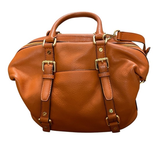 Michael Michael Kors Orange Bedford Convertible Satchel Crossbody Bag - Picture 6 of 10